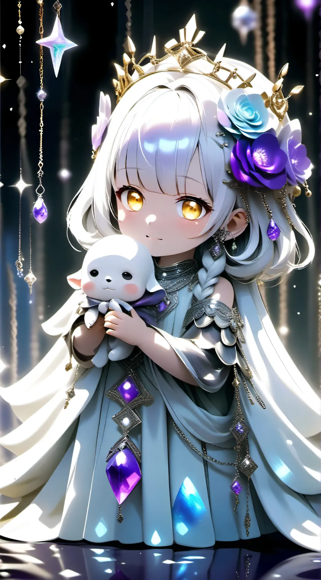 ai character: Baby Crystal background