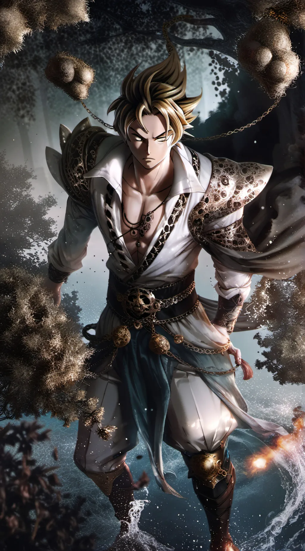 ai character: Angry Goku background