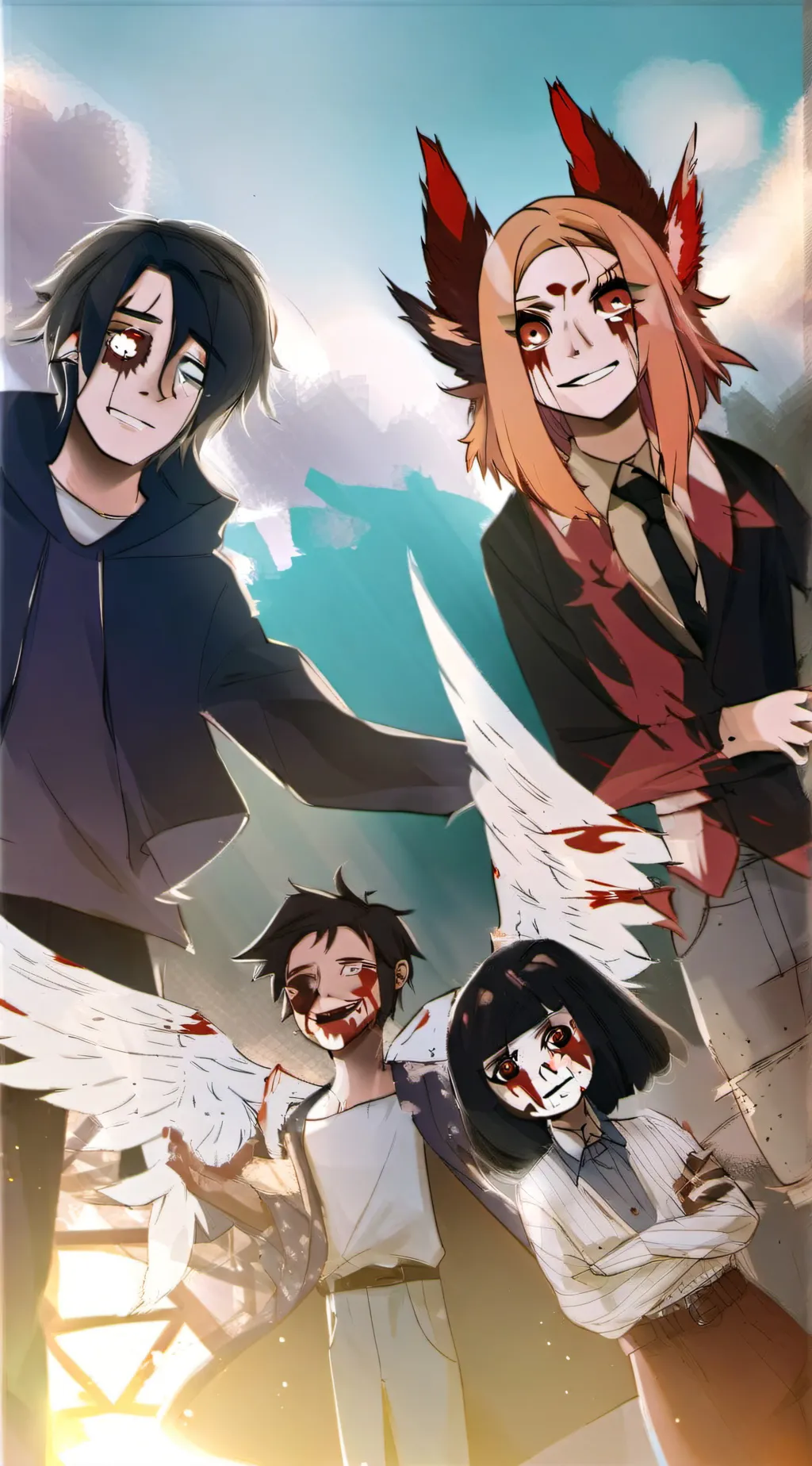 ai character: Afton family Dead background