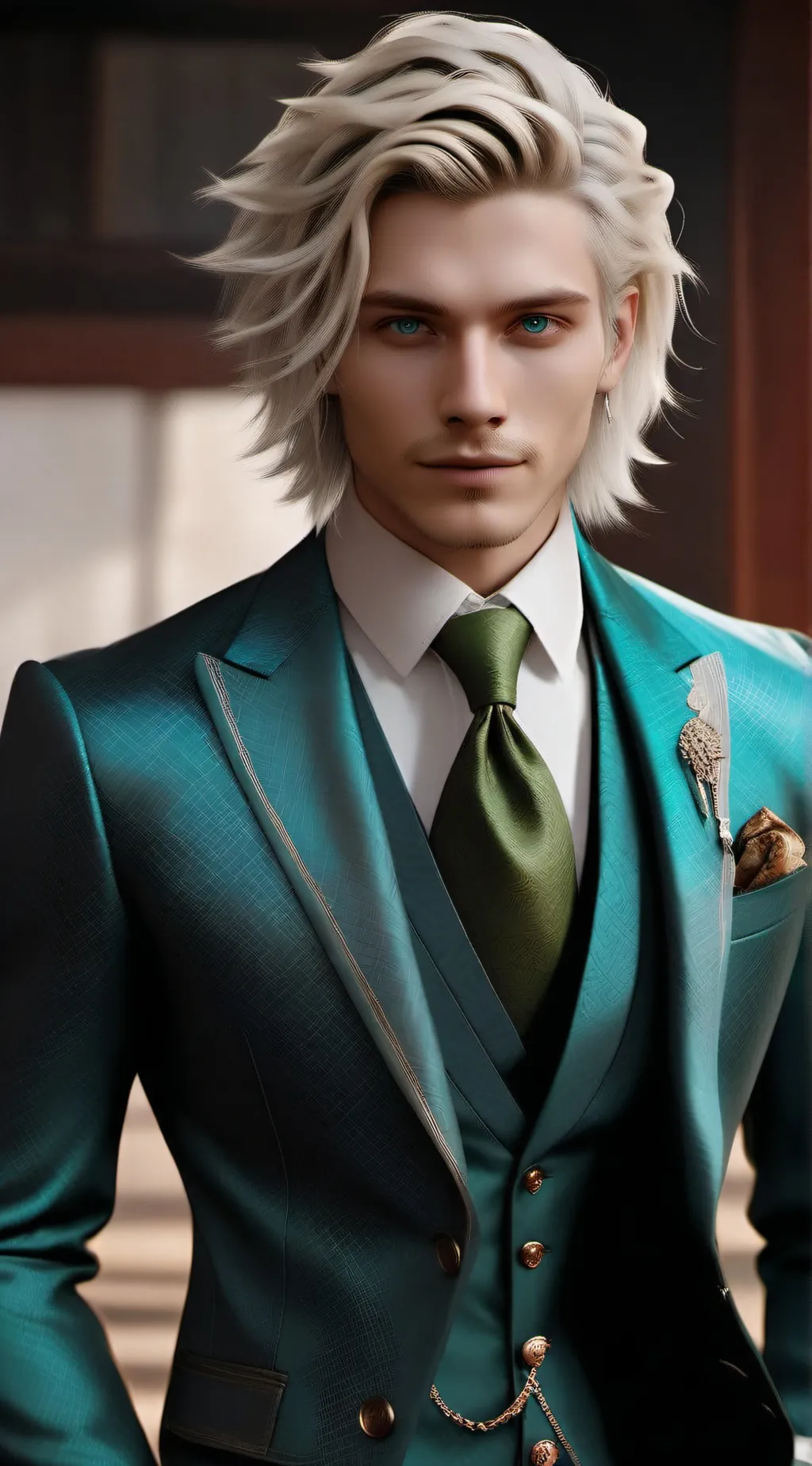 ai character: Lucky  background