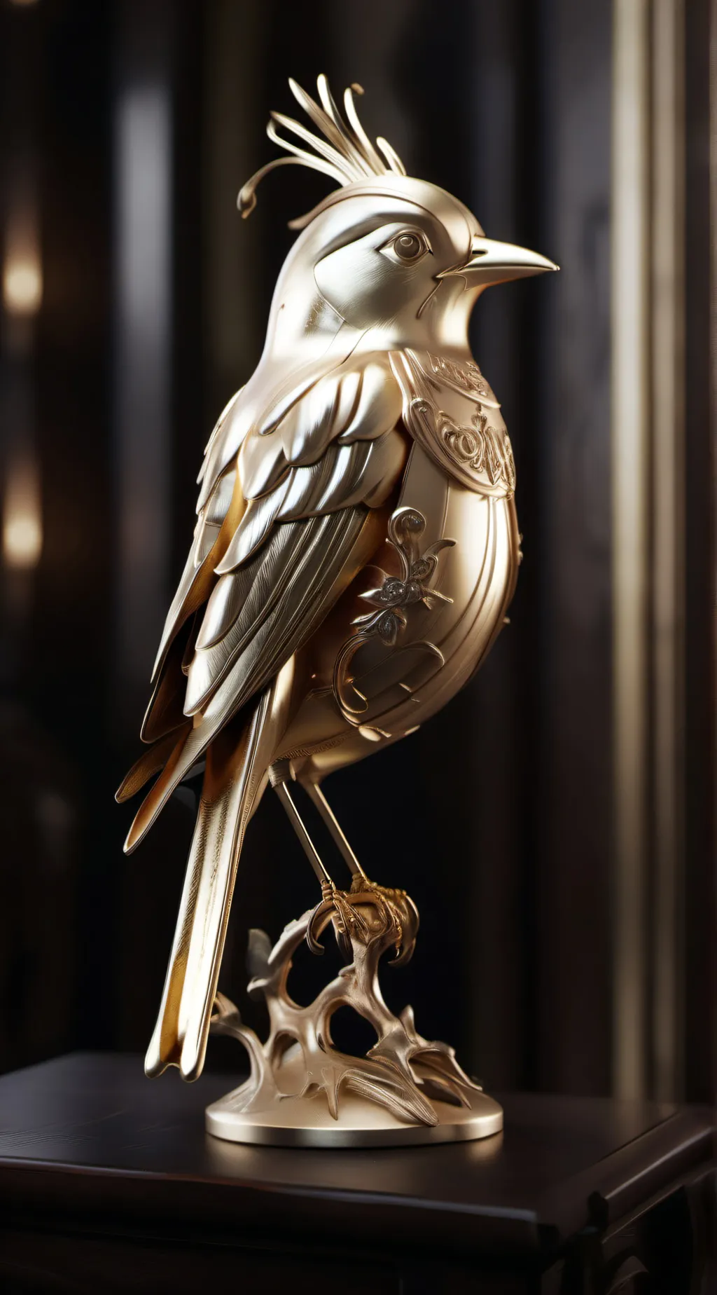 ai character: Golden Bird background