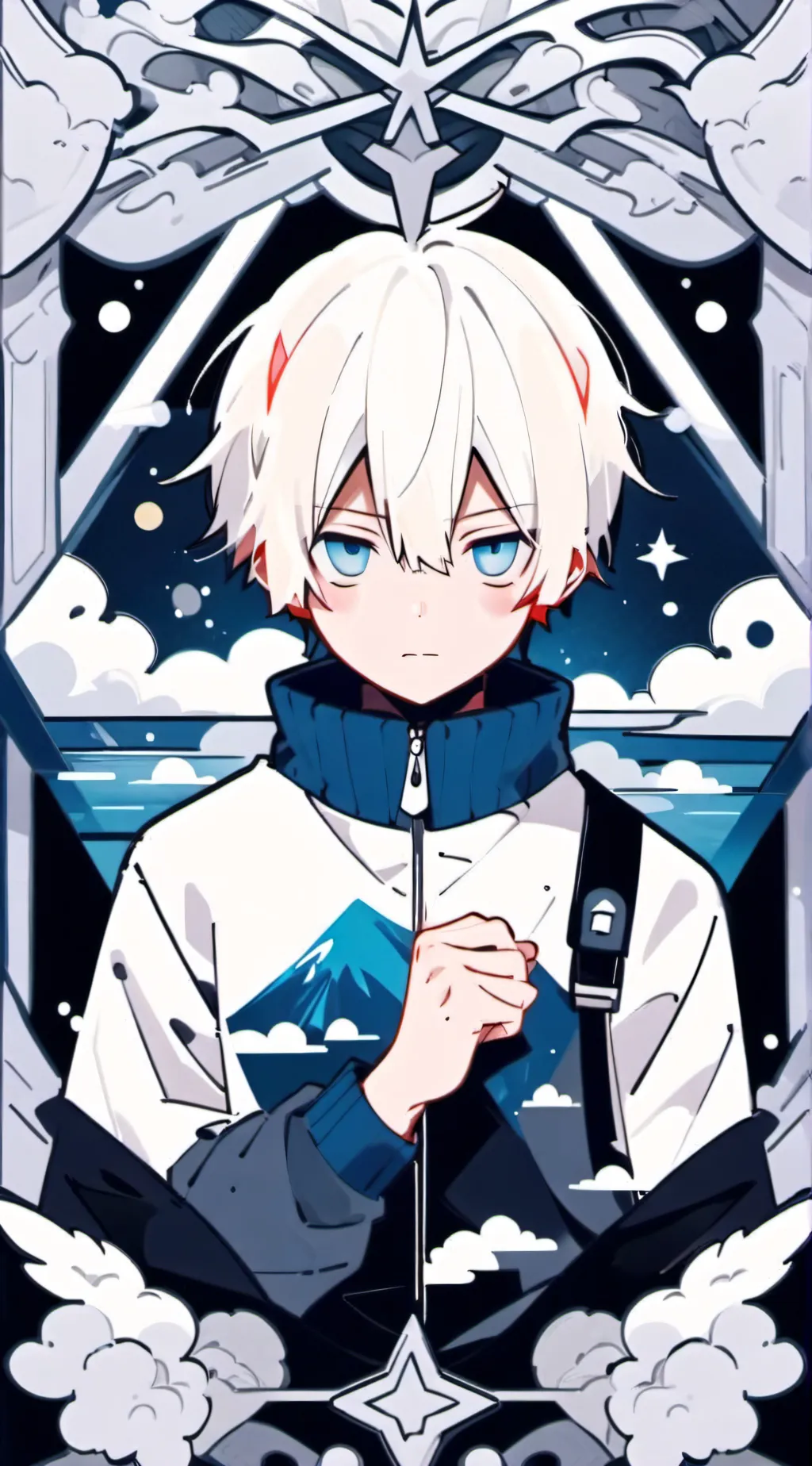 ai character: Mha shark attacks  background