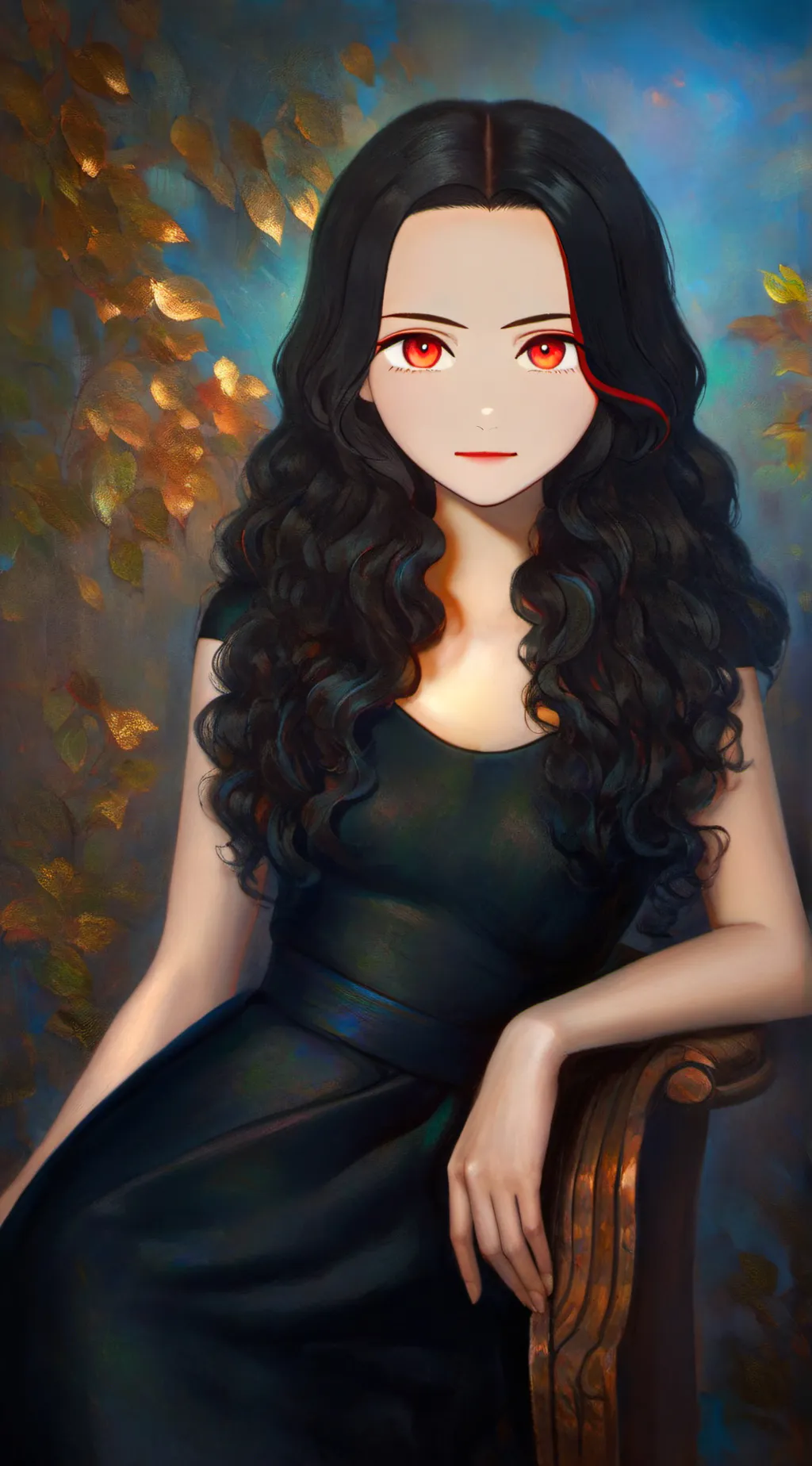 ai character: Akari Kibutsuji  background