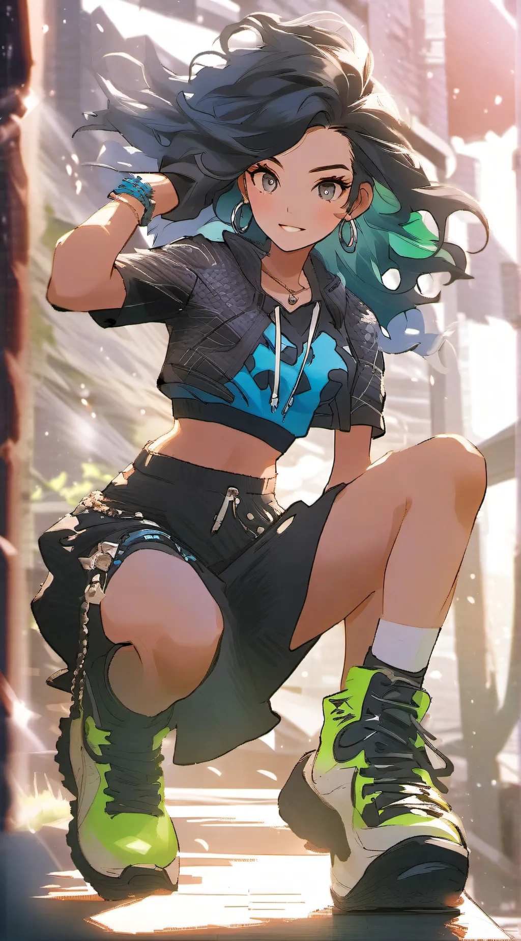 ai character: Vandalising gang background