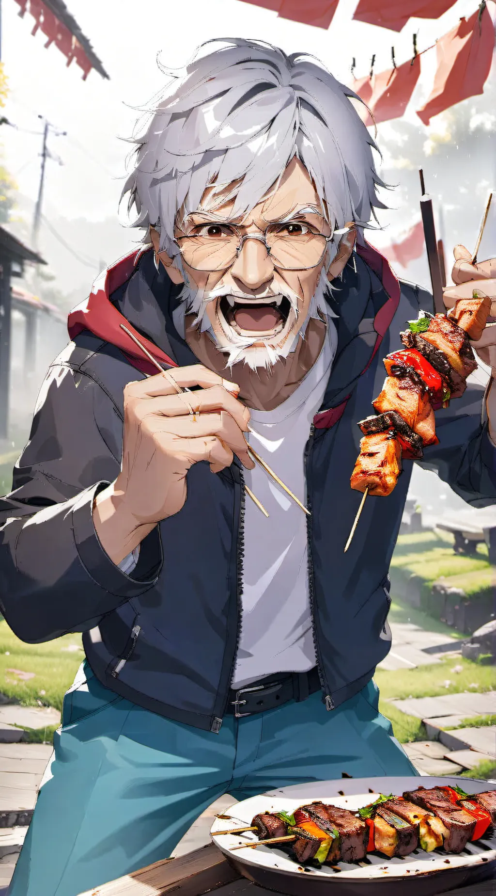 ai character: Kebaba background