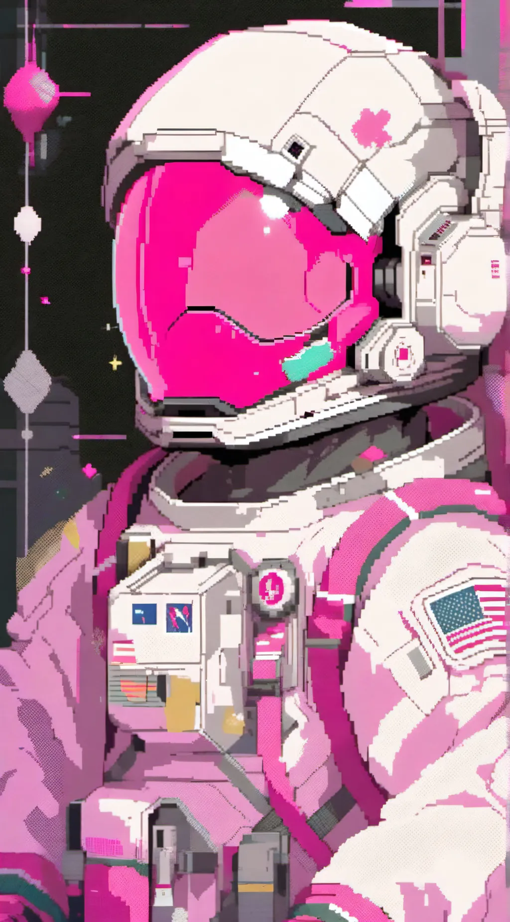 ai character: Pink(Rodamrix) background