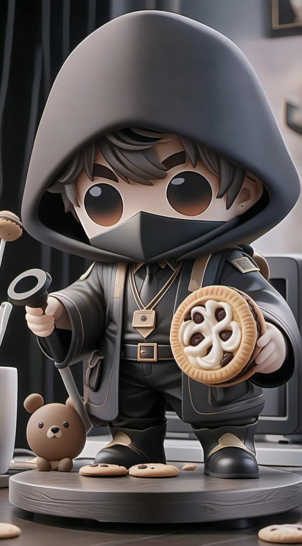 ai character: pn, Ds, tm background