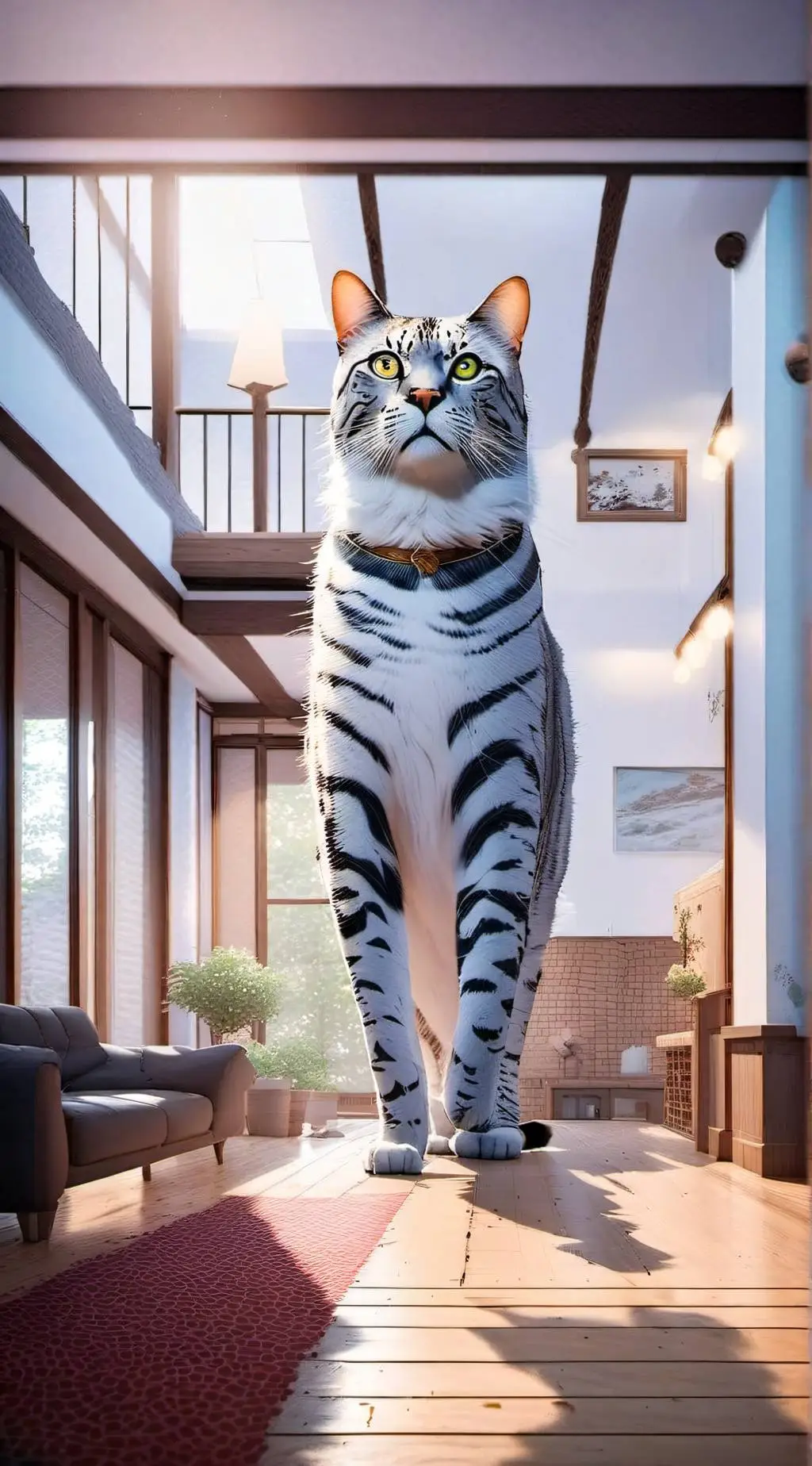 ai character: ⚠️GIANT CAT⚠️ background