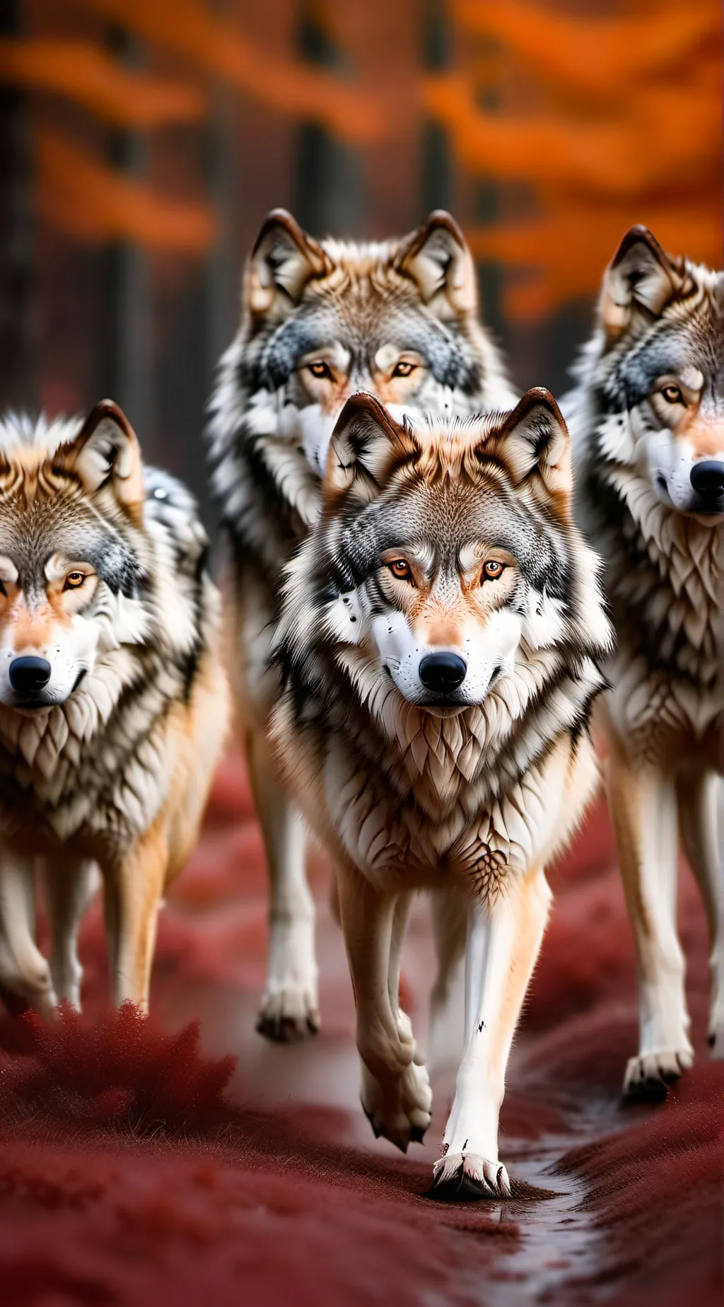 ai character: wolf pack background