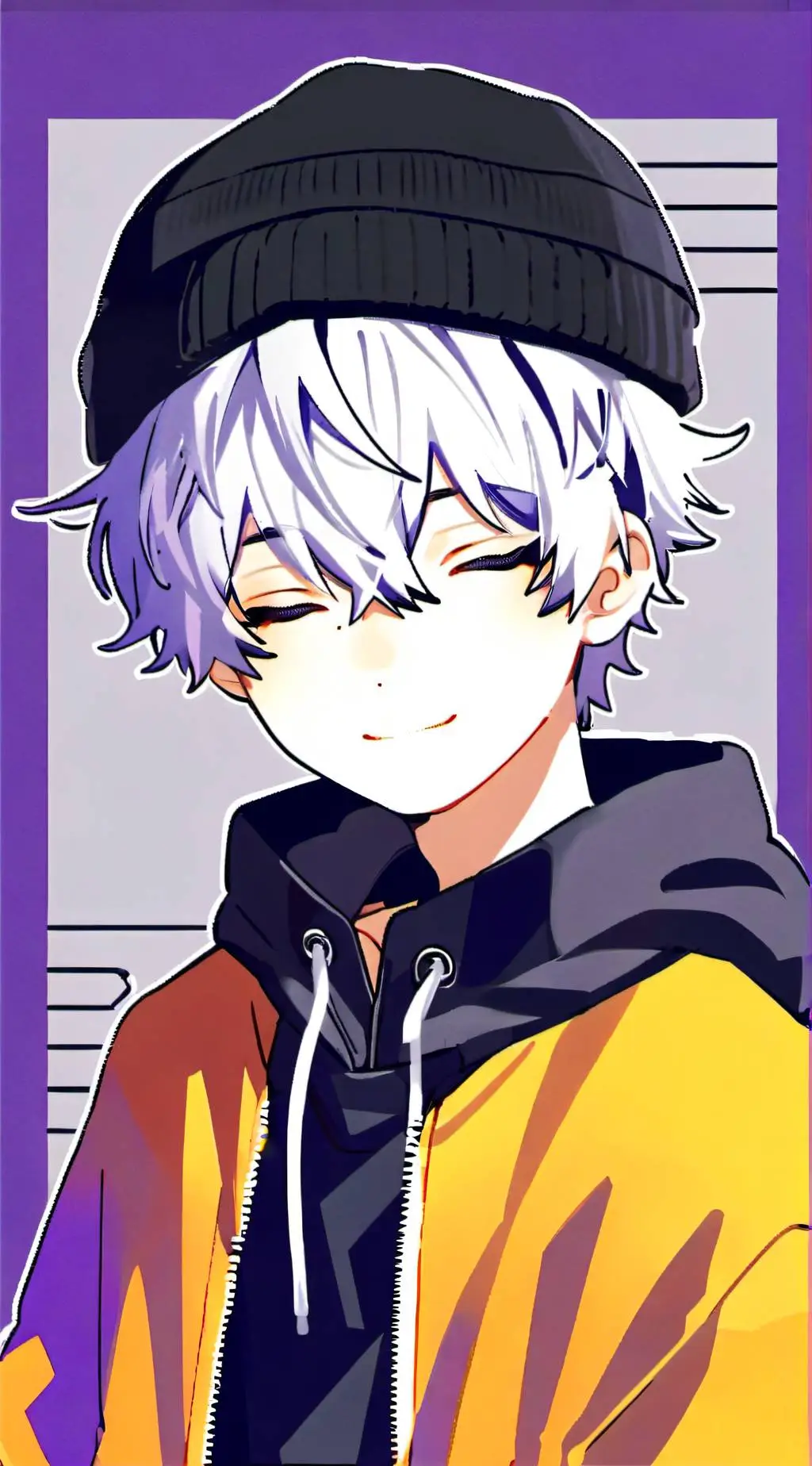 ai character: glitch background