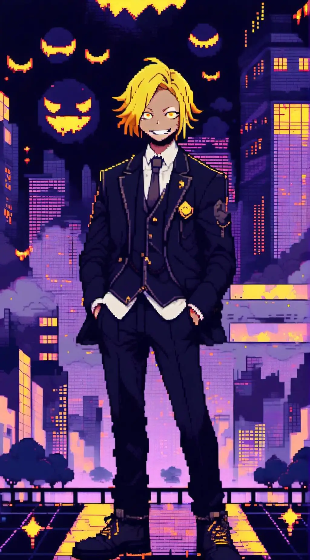 ai character: villain denki background