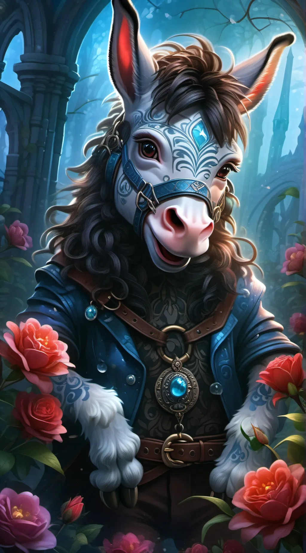 ai character: jjk party  background