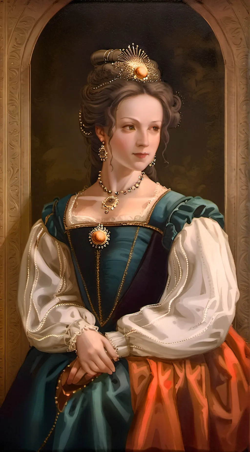 ai character: Mary 1 of England  background