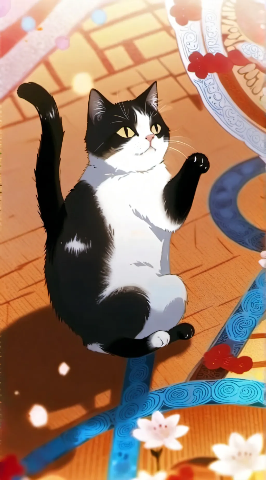 ai character: cookie background