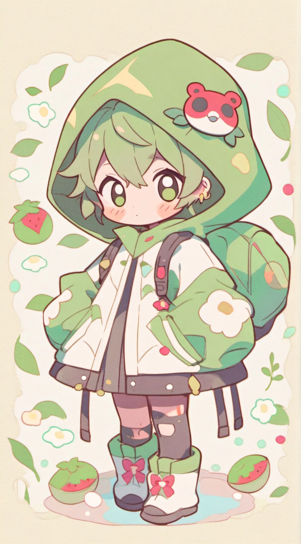 ai character: spongebob x rottmn background