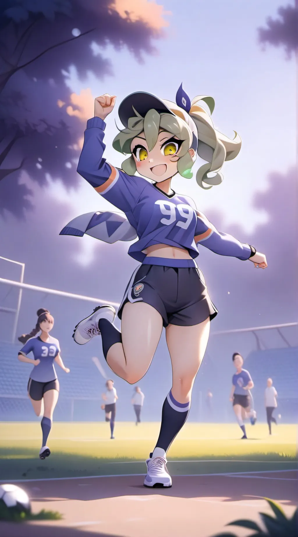 ai character: hoppy hopscotch  background