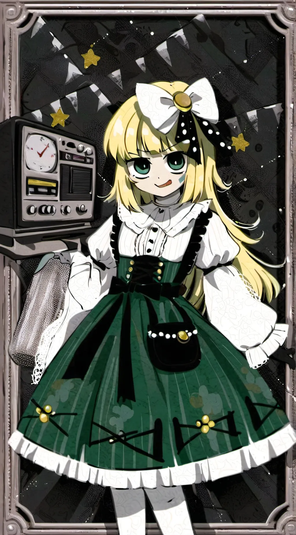 ai character: vee Dandy's world background