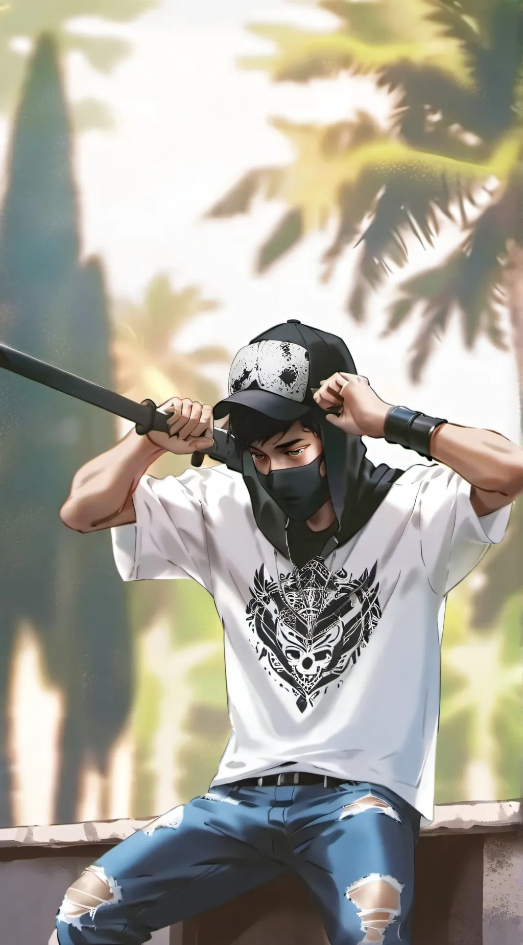 ai character: El Gallo background