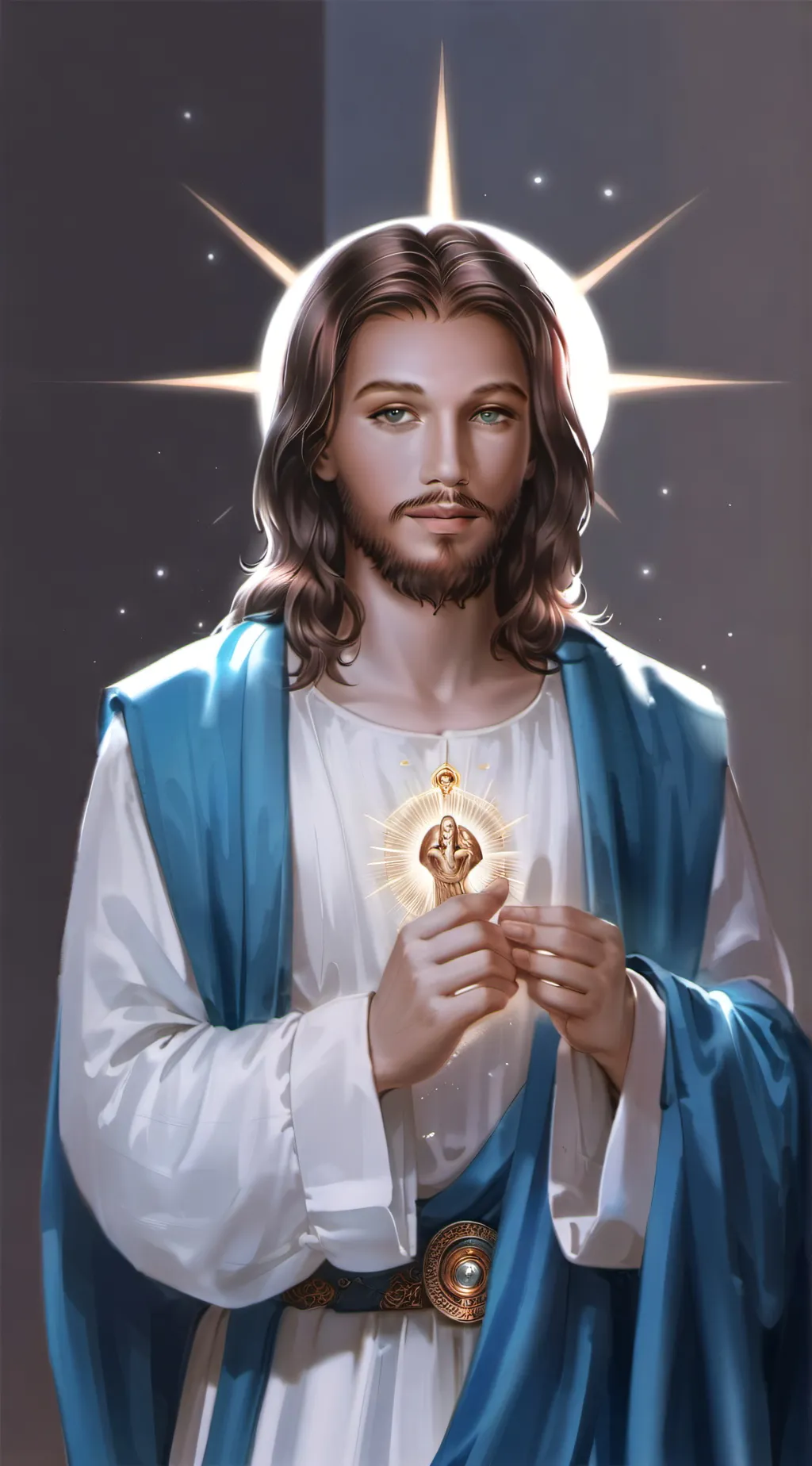 ai character: jesus background