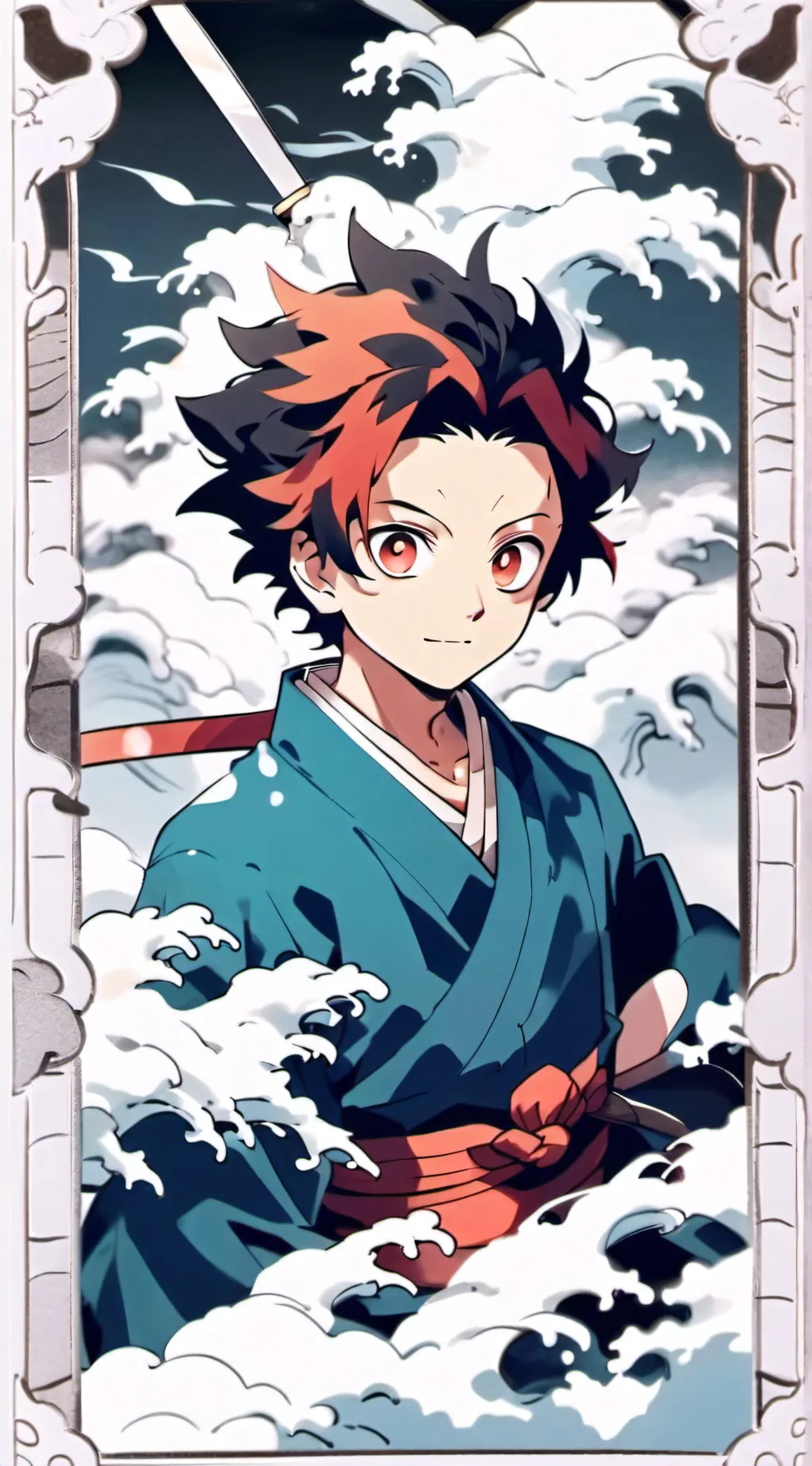 ai character: tanjiro background