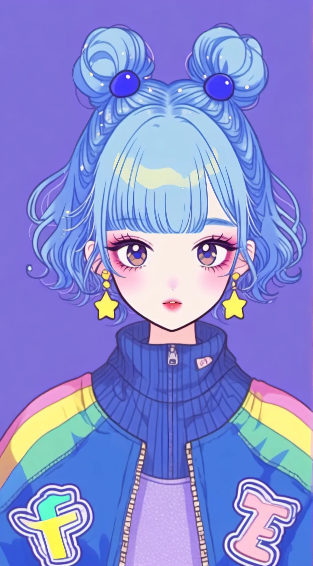 ai character: • luna moonfox • background