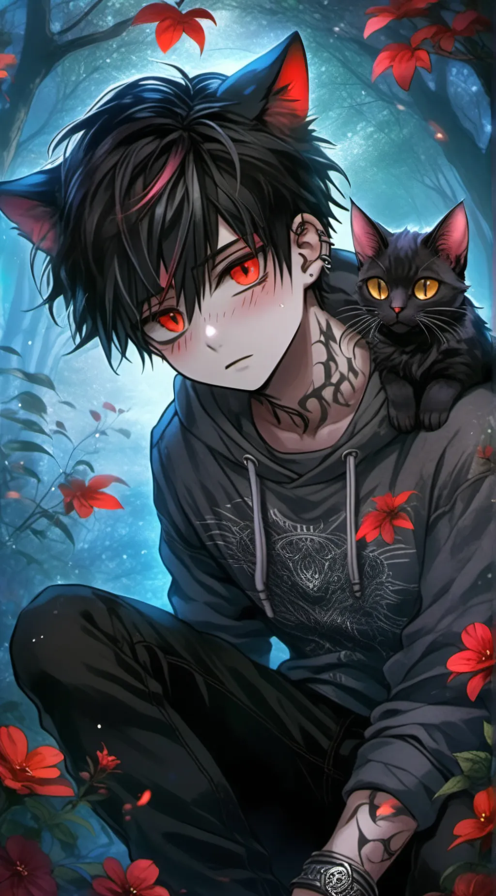 ai character: kitty 🐾 background
