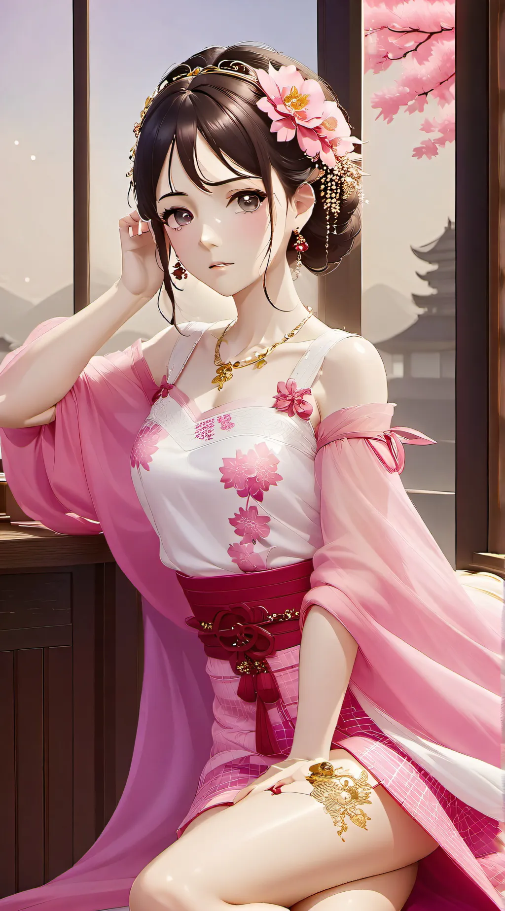 ai character: Hanako background