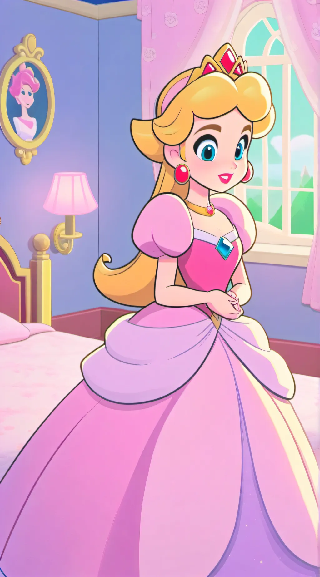 ai character: Disney princesses  background