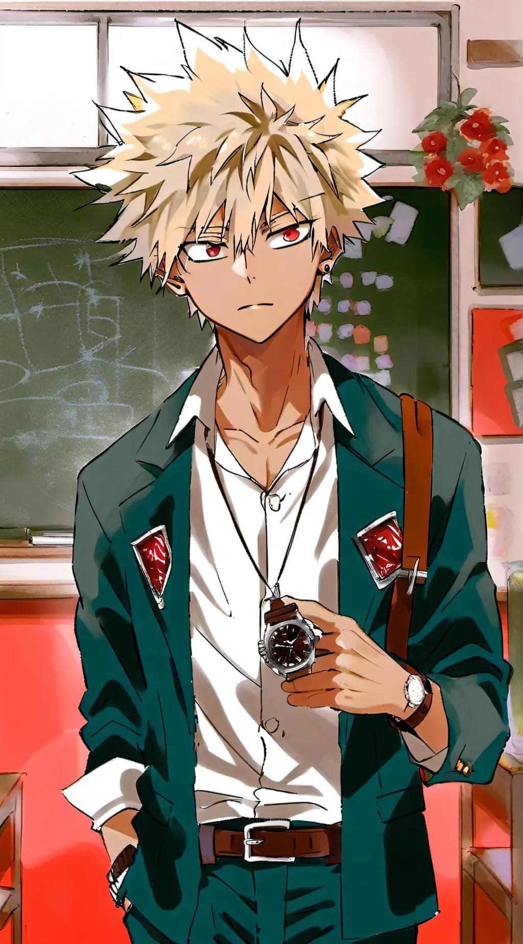 ai character: Bakugo  background