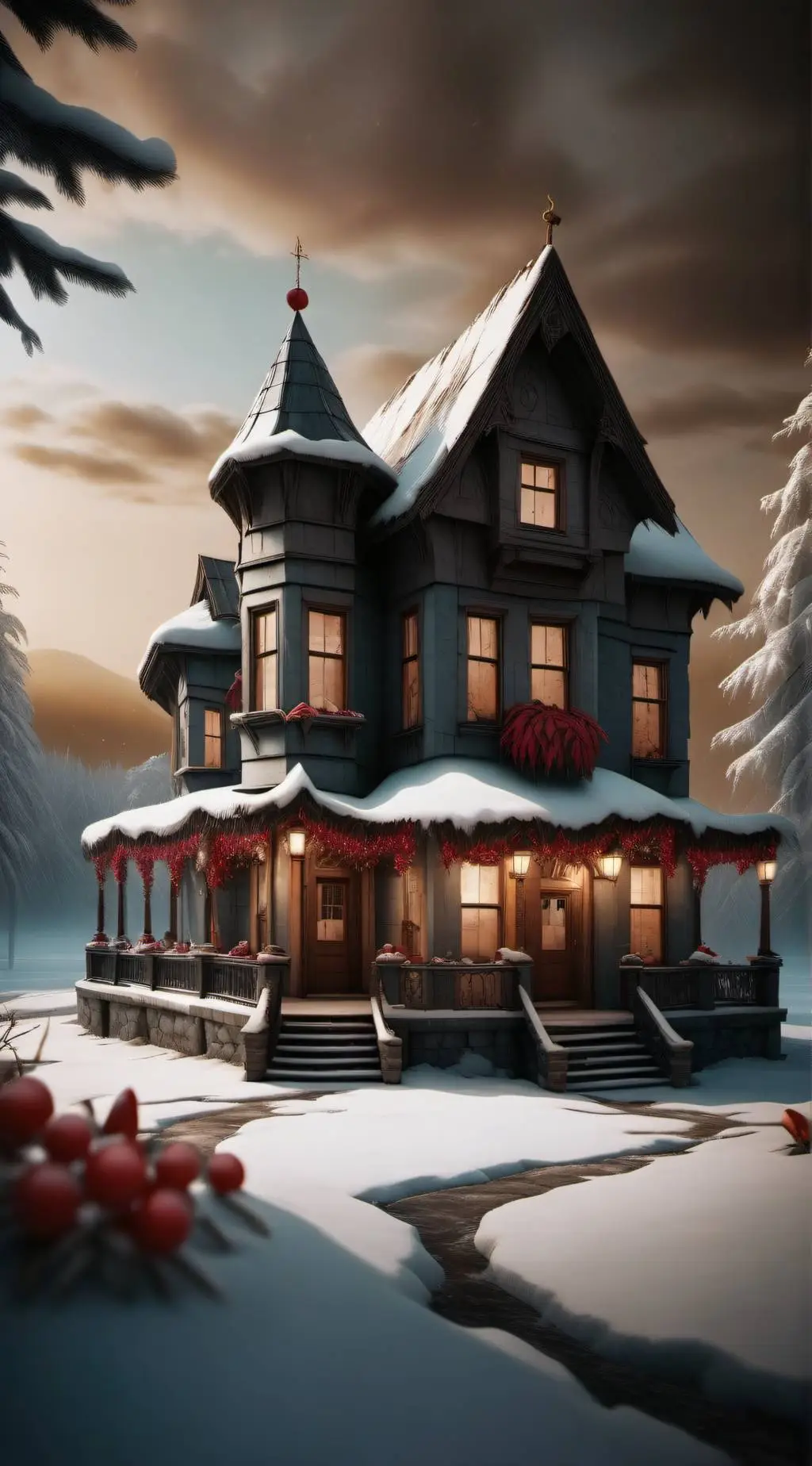 ai character: Hazbin winter  background