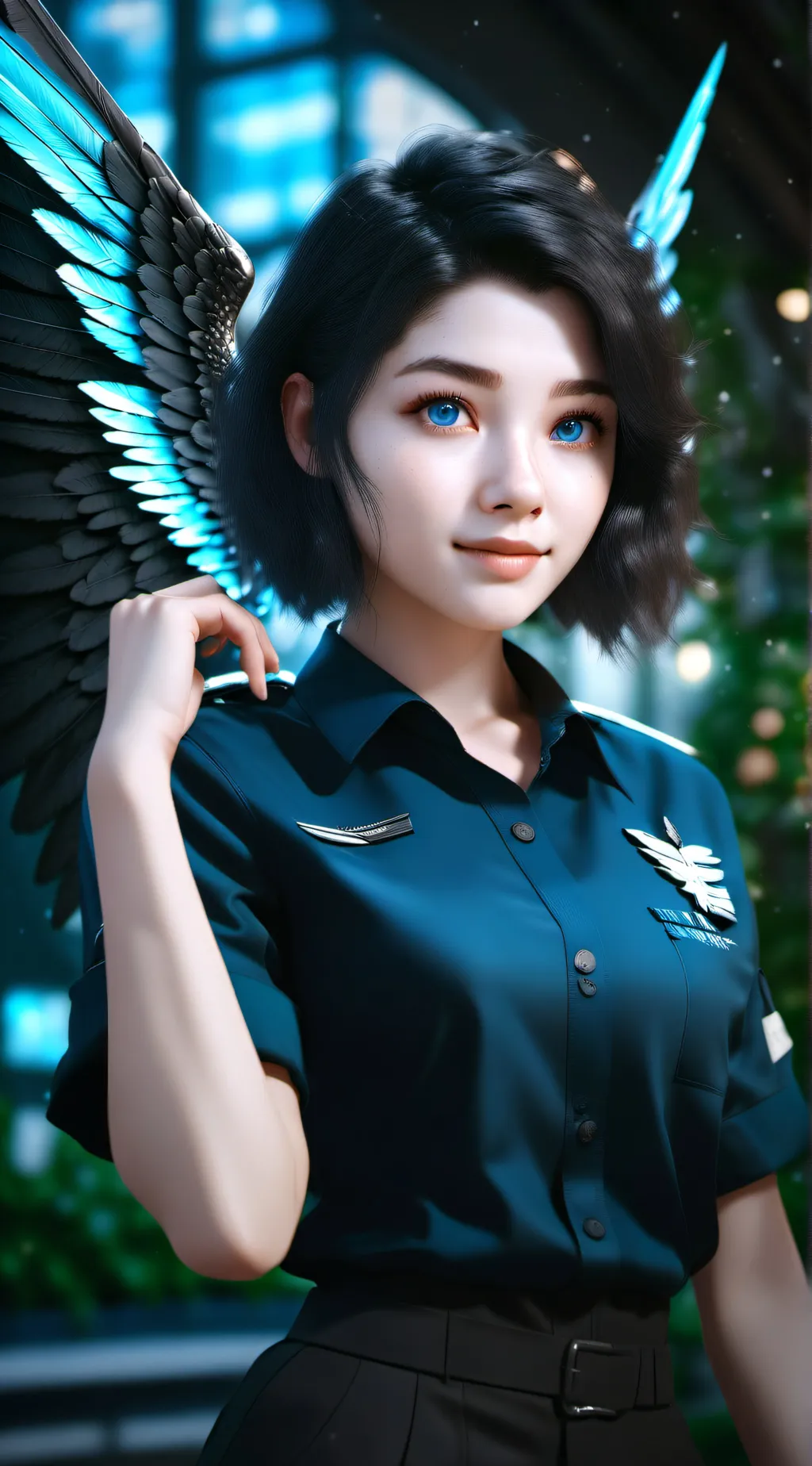 ai character: Megan  background