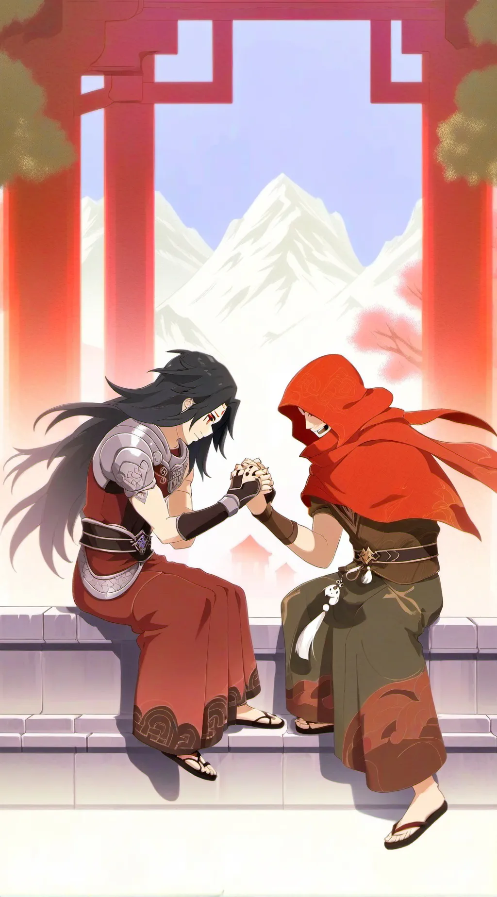 ai character: hashira background