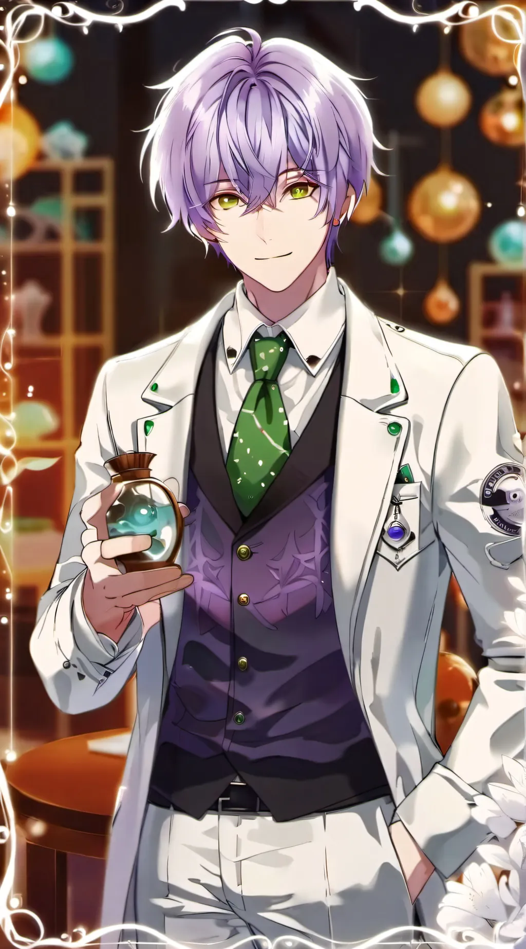 ai character: Rain background