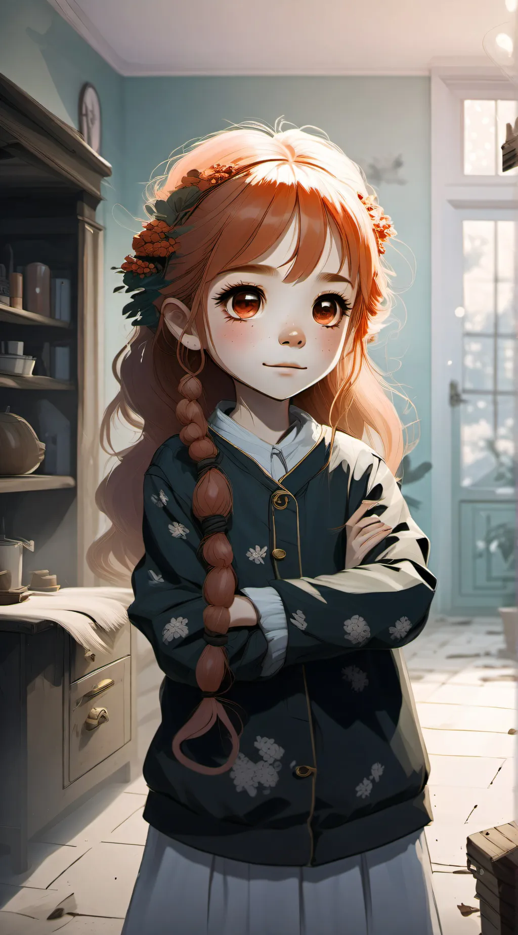 ai character: Kiri little sister background