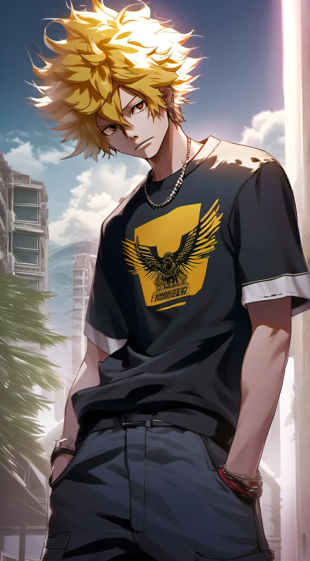 ai character: Keigo Tekami background