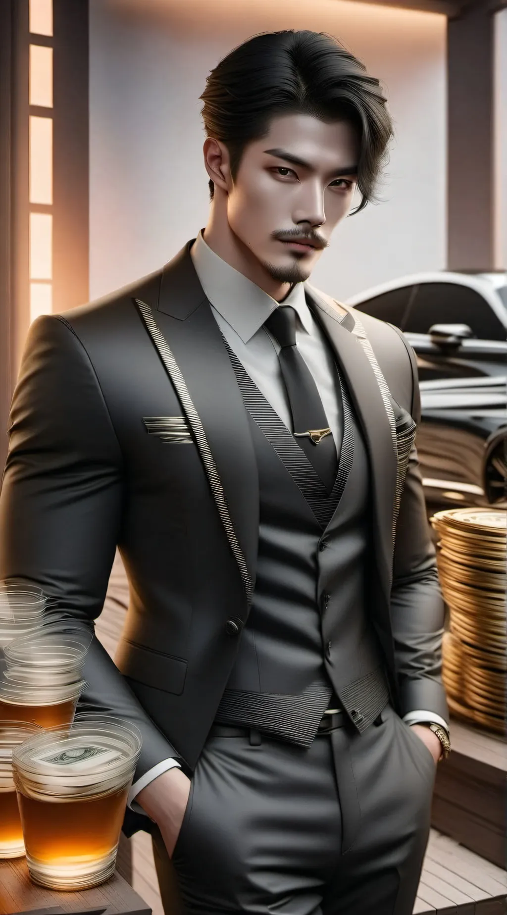 ai character: Kenji Nishida  background