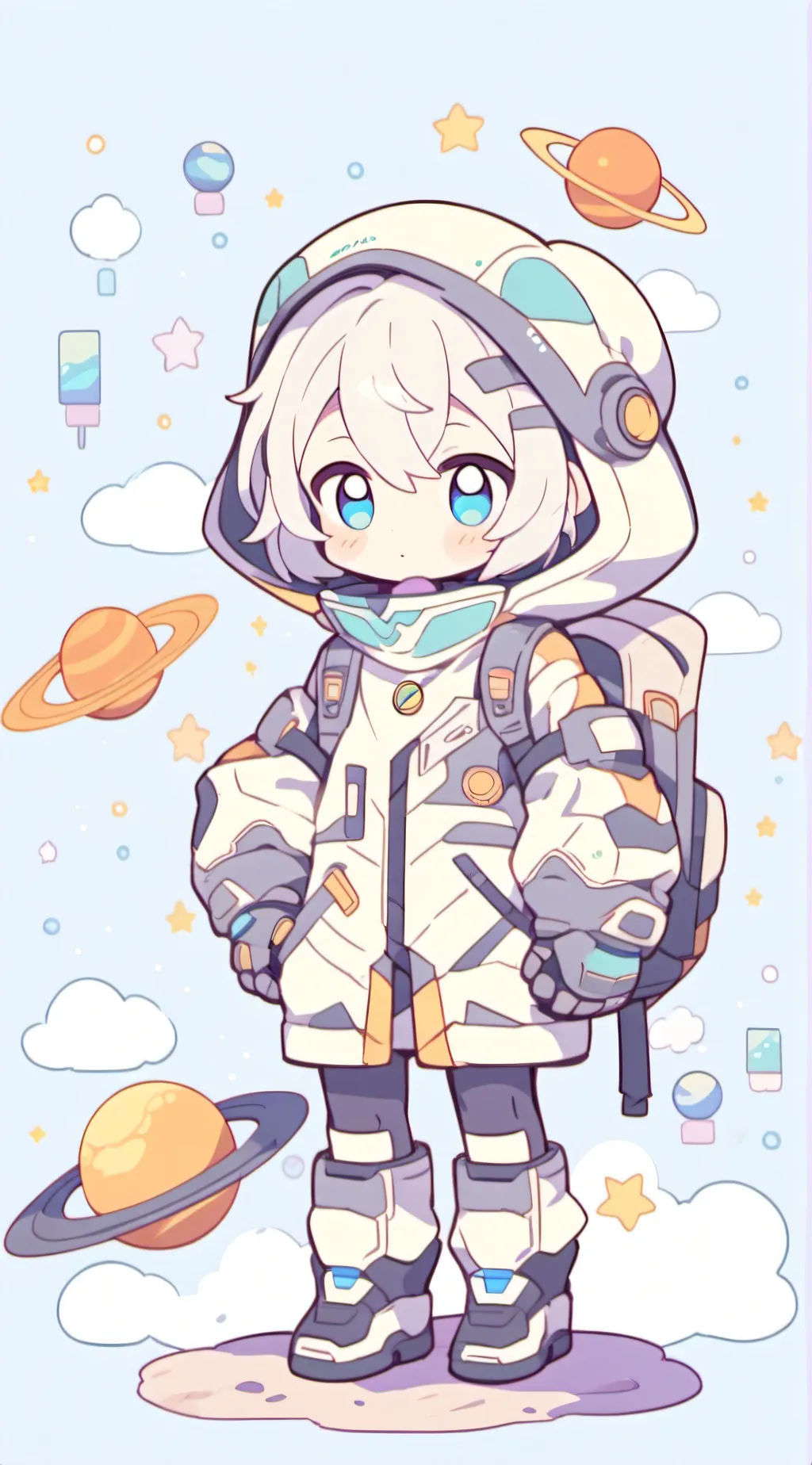 ai character: U x e x V background