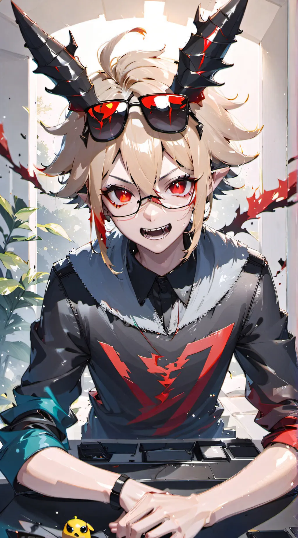 ai character: demon BP  background