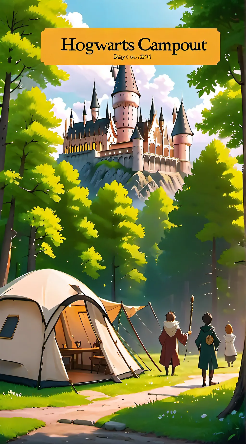 ai character: HOGWARTS CAMPOUT 1 background