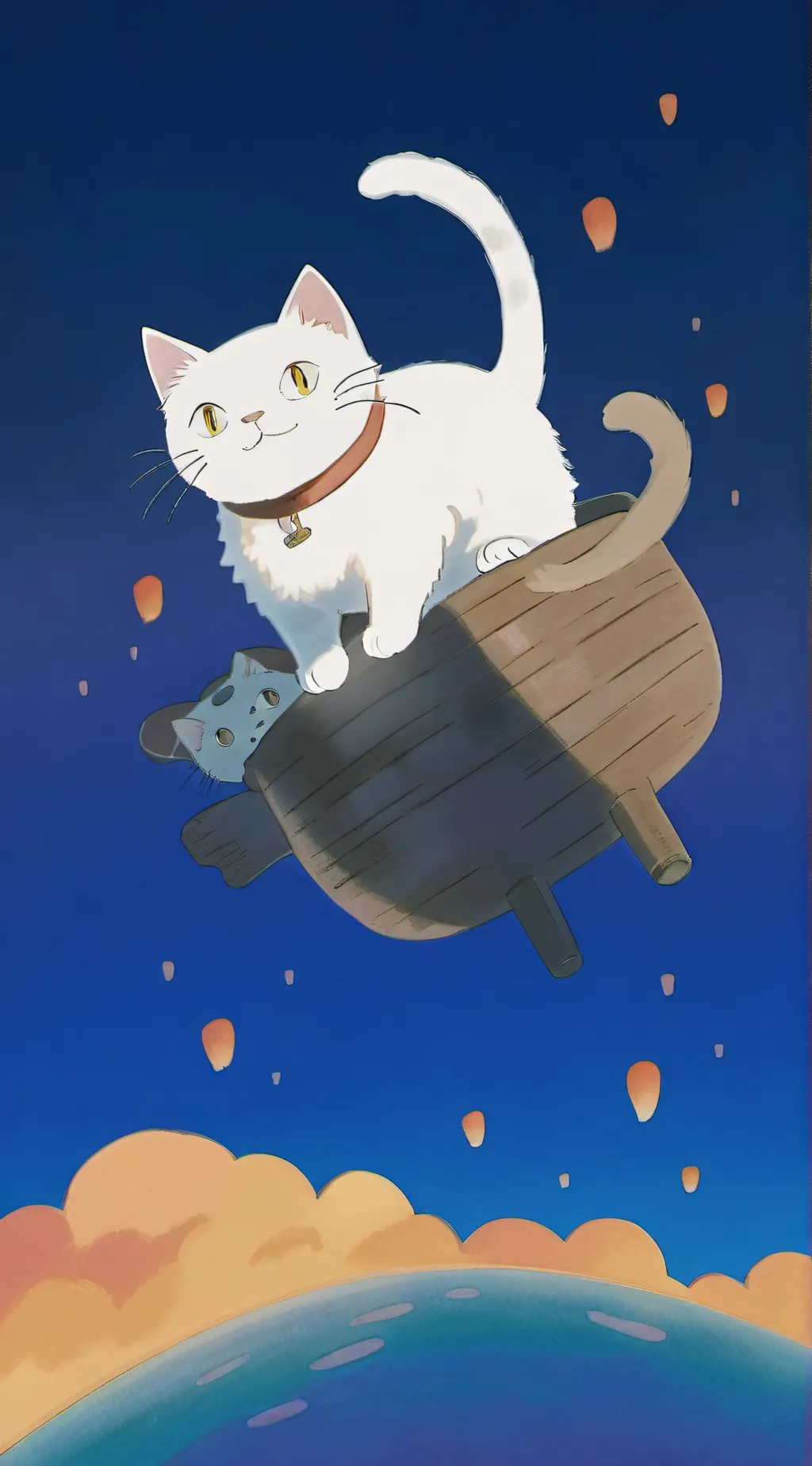 ai character: a cat background