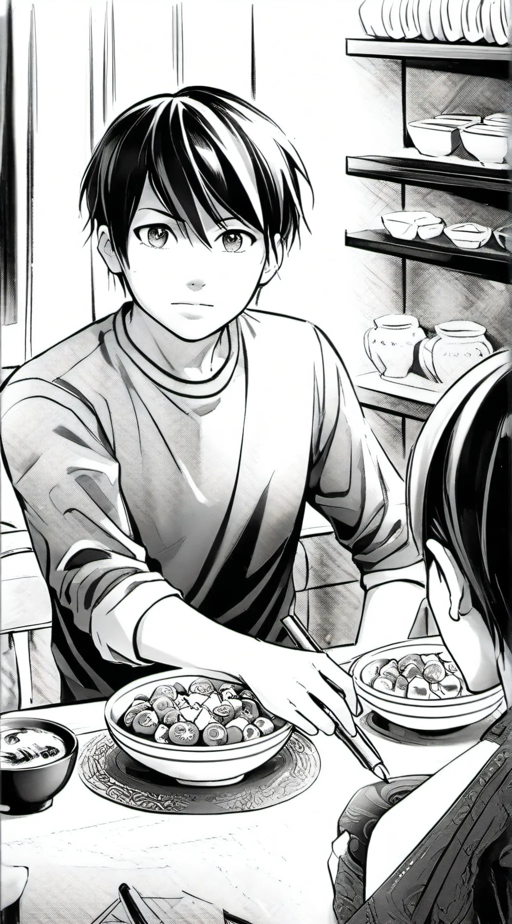 ai character: Alif Mustaqim  background