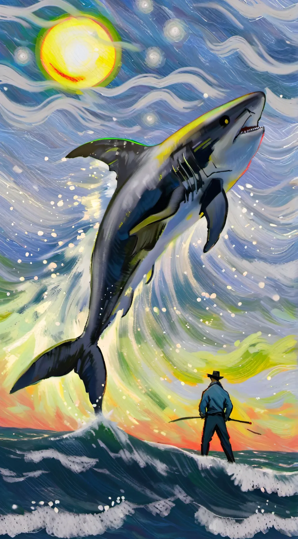 ai character: mark background