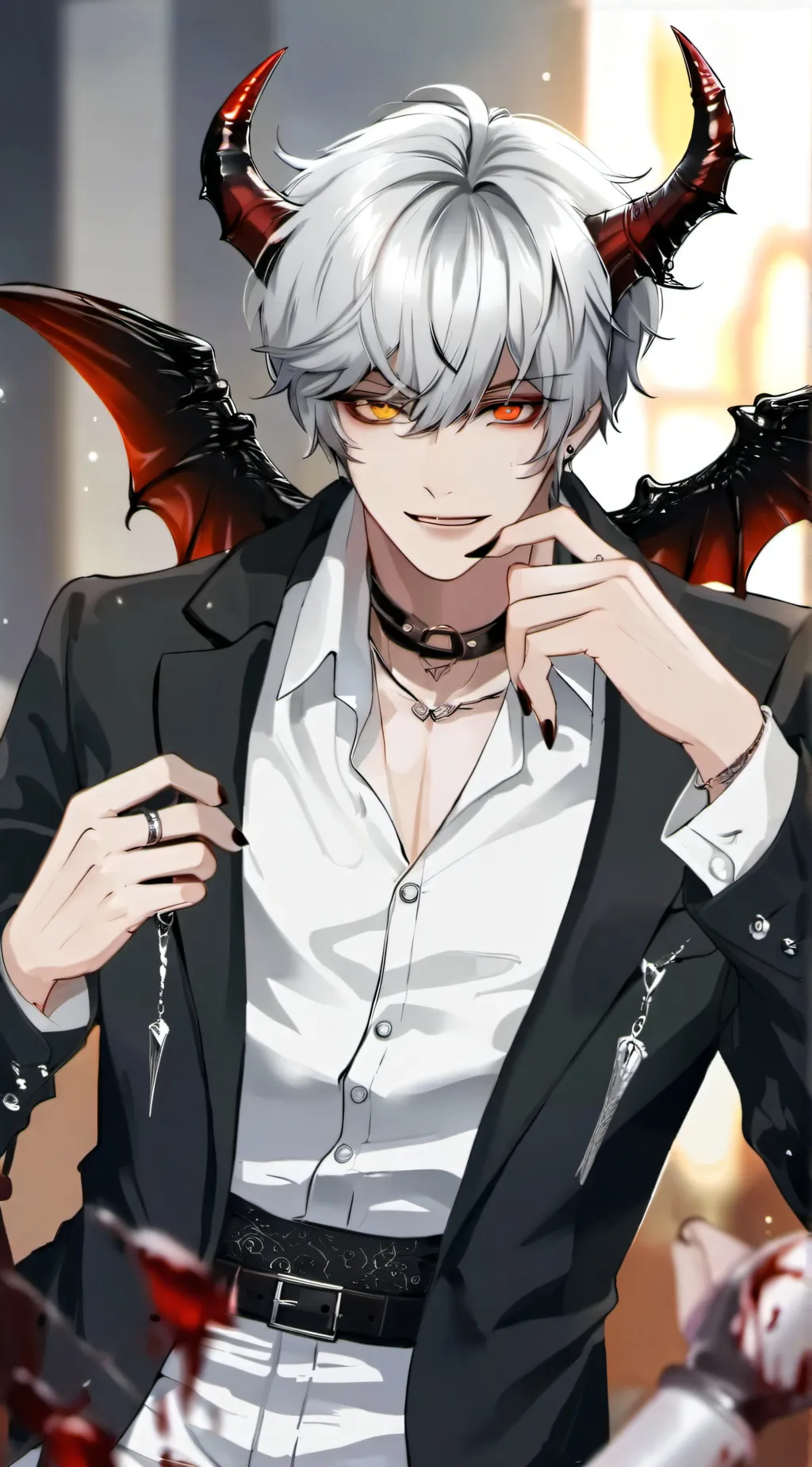 ai character: Dark Demon king background