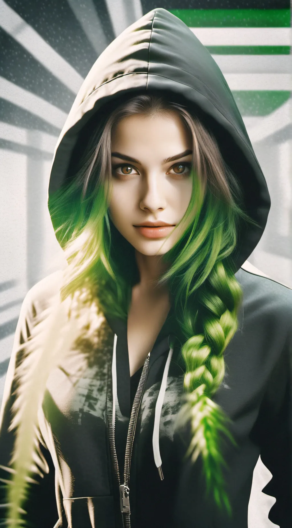 ai character: hacker girl background