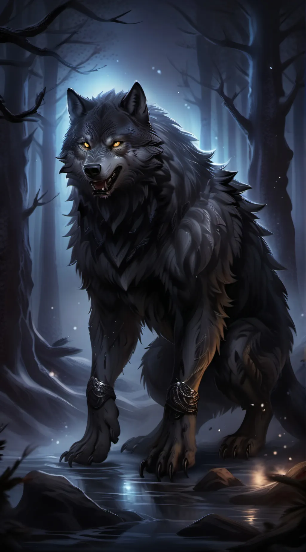 ai character: 🩸 Werewolf🩸 background