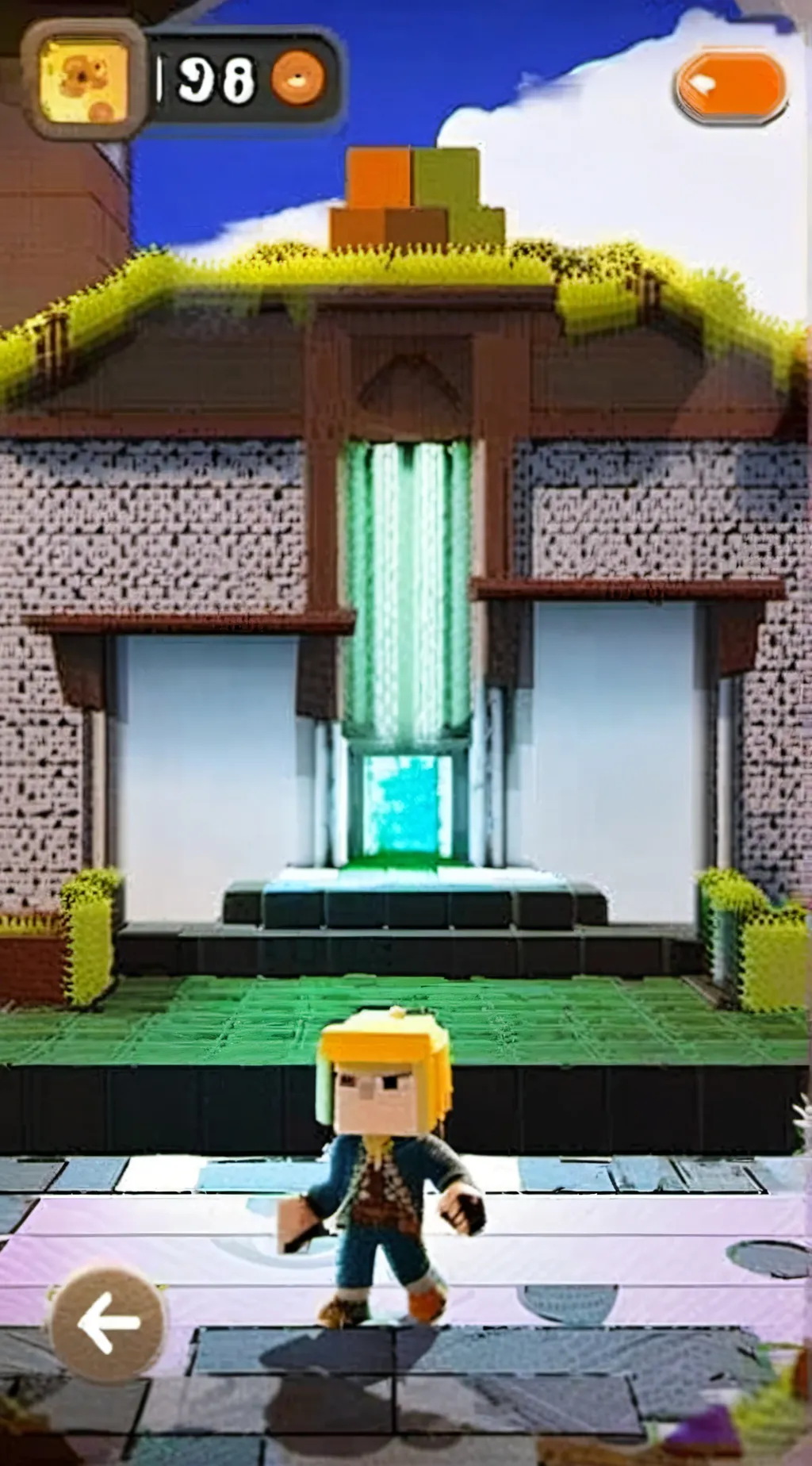 ai character: MINECRAFT background