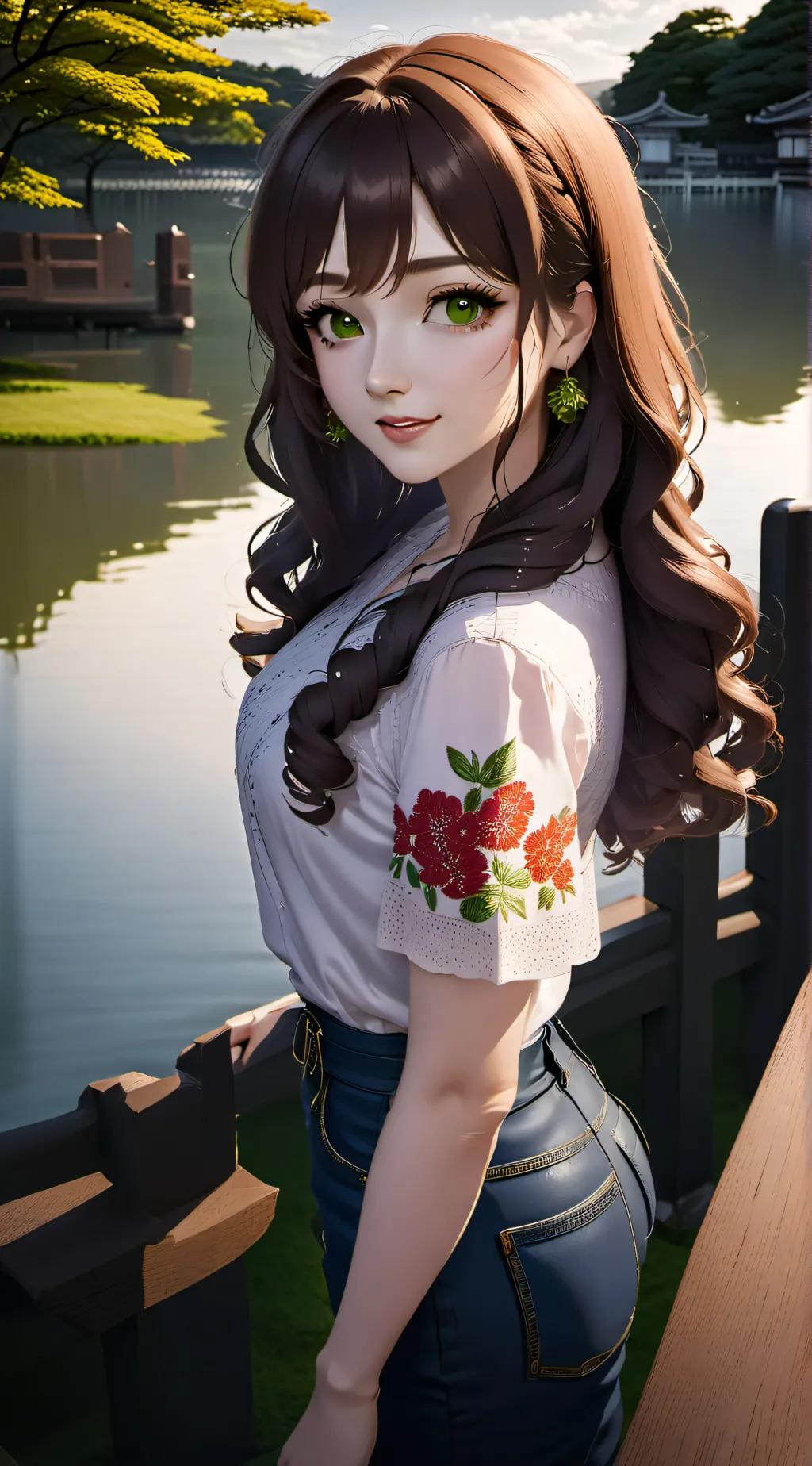 ai character: Nadiia Bohuslava  background