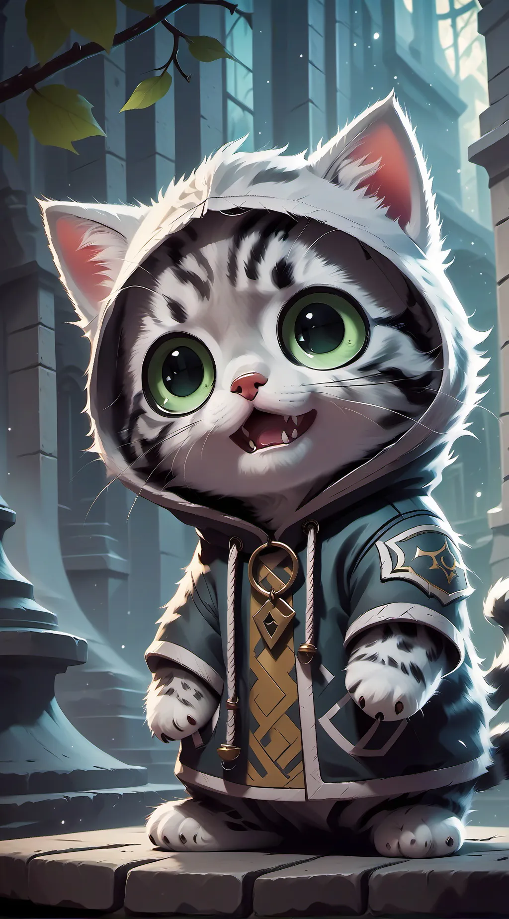 ai character: cat background