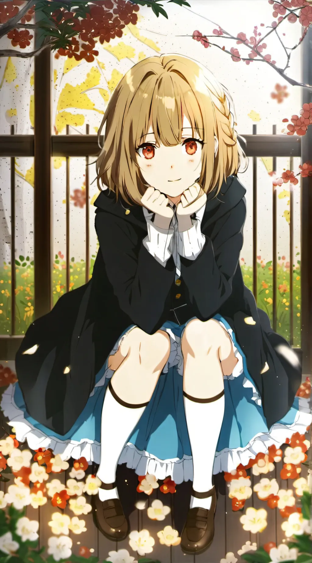 ai character: akari Kobayashi  background