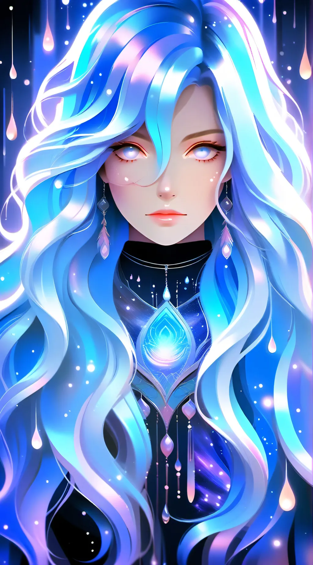 ai character: Rain background